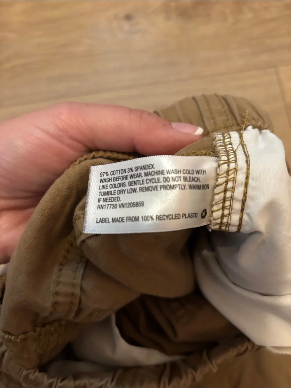 Cat & Jack Kids Tan Pull-On Khaki Cargo Pants